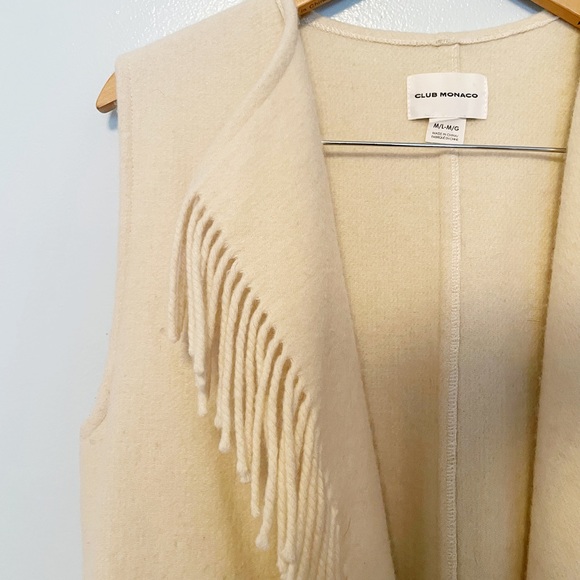 Club Monaco Haldys Fringe Vest - Picture 6 of 8